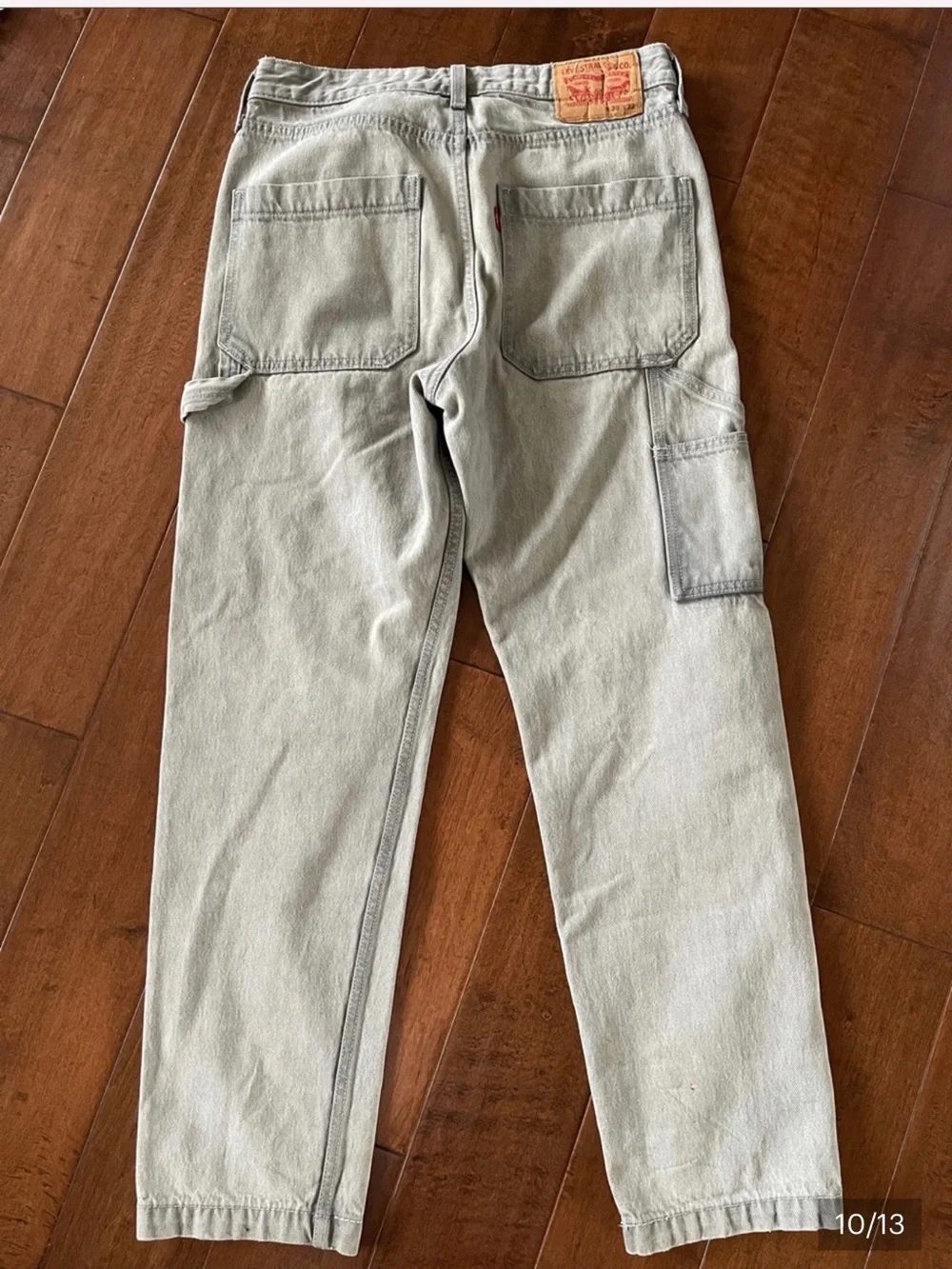 A ♦️LEVI'S | Carpenter Painter Pants | Light Gray 100% Cotton 15/11/28 - Picture 2 of 7